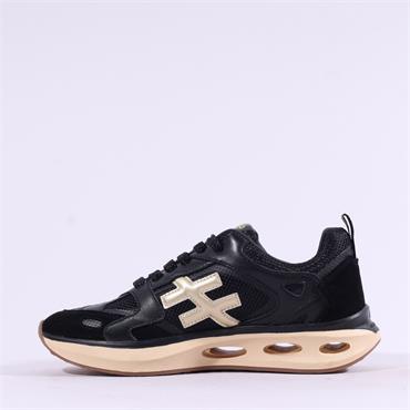 Another Trend X Mesh Upper Sport Trainer - Black Gold